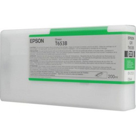 Epson T653B | C13T653B00 картридж струйный [C13T653B00] зеленый 200 мл (оригинал) 