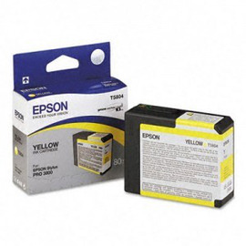 Epson T5804 | C13T580400 картридж струйный [C13T580400] желтый 80 мл (оригинал) 