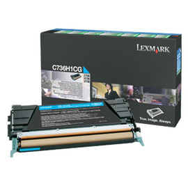 Lexmark C736H1CG картридж лазерный [C736H1CG] голубой 10 000 стр (оригинал) 
