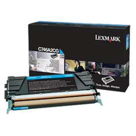 Lexmark C746A2CG картридж лазерный [C746A2CG] голубой 7 000 стр (оригинал) 