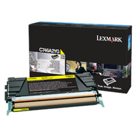 Картридж лазерный Lexmark C746A2YG желтый 7 000 стр
