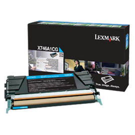 Картридж лазерный Lexmark X746A1CG голубой 7 000 стр