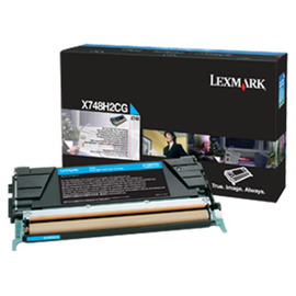 Картридж лазерный Lexmark X748H2CG голубой 10 000 стр