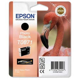 Epson T0871 | C13T08714010 картридж струйный [C13T08714010] черный 5 630 стр (оригинал) 
