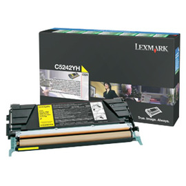 Картридж лазерный Lexmark C5242YH желтый 5 000 стр
