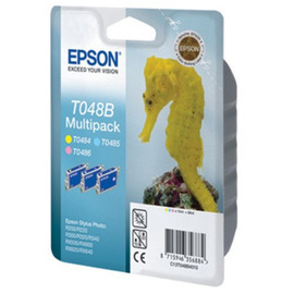 Epson T048B | C13T048B4010 картридж струйный [C13T048B4010] черный 3 x 430 стр (оригинал) 