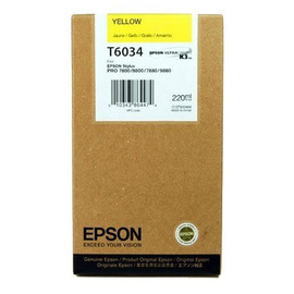 Epson T6034 | C13T603400 картридж струйный [C13T603400] желтый 220 мл (оригинал) 