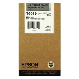 Картридж струйный Epson T6039 | C13T603900 светло-серый 220 мл