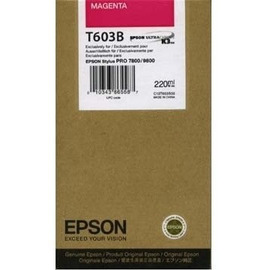 Epson T603B | C13T603B00 картридж струйный [C13T603B00] пурпурный 220 мл (оригинал) 
