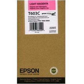Epson T603C | C13T603C00 картридж струйный [C13T603C00] светло-пурпурный 220 мл (оригинал) 