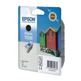 Epson T0361 | C13T03614010 картридж струйный [C13T03614010] черный 220 стр (оригинал) 