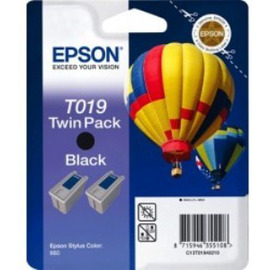 Картридж струйный Epson T019 | C13T01940210 черный 2 x 900 стр