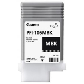Картридж струйный Canon PFI-106MBK | 6620B001 черный-матовый 130 мл