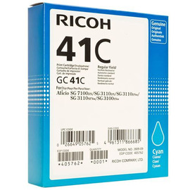 Ricoh GC41C | 405762 картридж гелевый [405762] голубой 2 200 стр (оригинал) 