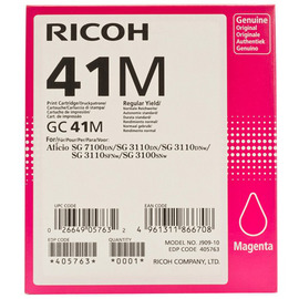 Ricoh GC41M | 405763 картридж гелевый [405763] пурпурный 2 200 стр (оригинал) 