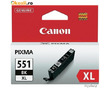 Картридж струйный Canon CLI-551BK XL | 6443B001 черный 5 530 стр