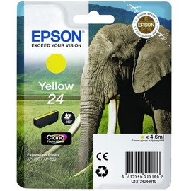 Epson 24 | C13T24244010 картридж струйный [C13T24244010] желтый 500 стр (оригинал) 