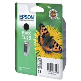 Epson T015 | C13T01540110 картридж струйный [C13T01540110] черный 520 стр (оригинал) 