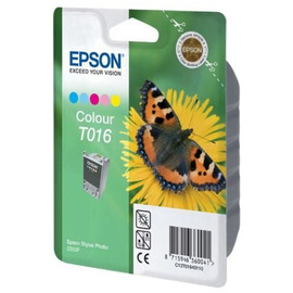 Epson T016 | C13T01640110 картридж струйный [C13T01640110] цветной 250 стр (оригинал) 