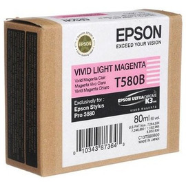 Epson T580B | C13T580B00 картридж струйный [C13T580B00] светло-пурпурный 80 мл (оригинал) 