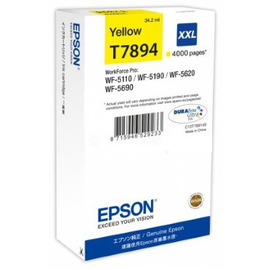 Картридж струйный Epson T7894 | C13T789440 желтый 4 000 стр