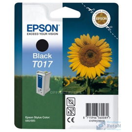 Epson T017 | C13T01740110 картридж струйный [C13T01740110] черный 600 стр (оригинал) 