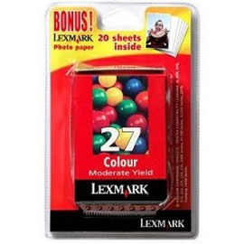 Lexmark 27 | 80D2958E картридж струйный [80D2958E] цветной 100 стр (оригинал) 