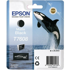 Epson T7608 | C13T76084010 картридж струйный [C13T76084010] черный-матовый 25,9 мл (оригинал) 