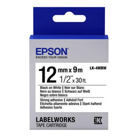 Картридж ленточный Epson LK-4WBW | C53S654016 черный на белом 12 мм 9 м