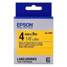 Картридж ленточный Epson LK-1YBP | C53S651002 черный на флюоресцентном зеленом 4 мм 9 м