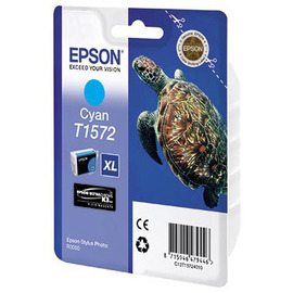 Epson T1572 | C13T15724010 картридж струйный [C13T15724010] голубой 850 стр (оригинал) 