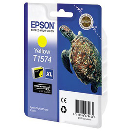 Epson T1574 | C13T15744010 картридж струйный [C13T15744010] желтый 850 стр (оригинал) 