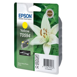 Epson T0594 | C13T05944010 картридж струйный [C13T05944010] желтый 890 стр (оригинал) 
