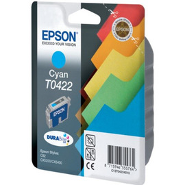 Epson T0422 | C13T04224010 картридж струйный [C13T04224010] голубой 420 стр (оригинал) 