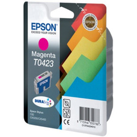 Epson T0423 | C13T04234010 картридж струйный [C13T04234010] пурпурный 420 стр (оригинал) 