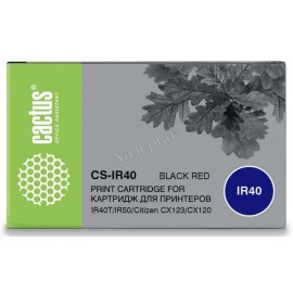 Cactus PR CS-IR40 картридж матричный [Citizen IR-40] черный + красный 