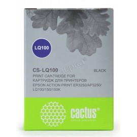 Cactus PR CS-LQ100 картридж матричный [Epson LQ-100 | C13S015032] черный 