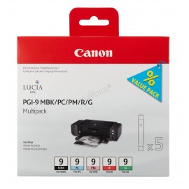 Canon PGI-9 | 1033B013 картридж струйный [1033B013] цветной набор 5 x 150 стр (оригинал) 