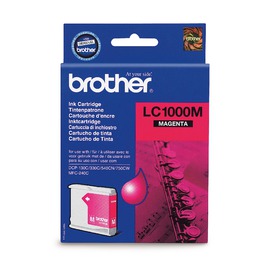 Brother LC-1000M картридж струйный [LC1000M] пурпурный 500 стр (оригинал) 