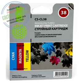 Cactus PR CS-CL38 картридж струйный [Canon CL-38 | 2146B005] цветной 9 мл 