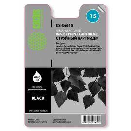 Cactus CS-C6615 картридж струйный [HP 15 | C6615DE] черный 42 мл 