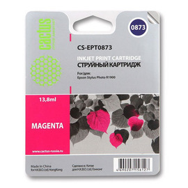 Cactus CS-EPT0873 картридж струйный [Epson T0873 | C13T08734010] пурпурный 13,8 мл 