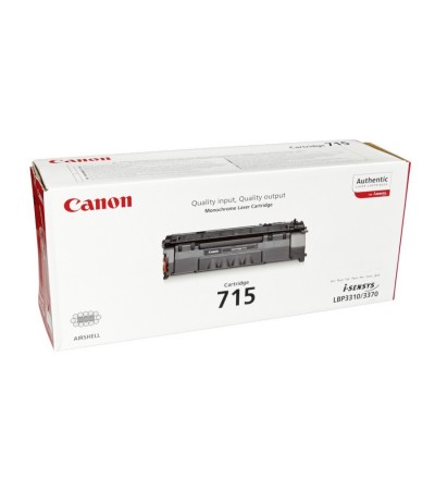Картридж Canon 715 | 1975B002 оригинальный лазерный картридж Canon [1975B002] 3000 стр, черный