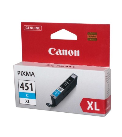 Картридж Canon CLI-451XL | 6473B001 оригинальный струйный картридж Canon [6473B001] 680 стр, голубой