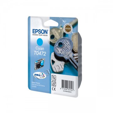 Картридж Epson T0472 | C13T04724A10 оригинальный струйный картридж Epson [C13T04724A10] 250 стр, голубой