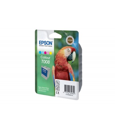 Картридж Epson T008 | C13T00840110 оригинальный струйный картридж Epson [C13T00840110] 220 стр, цветной