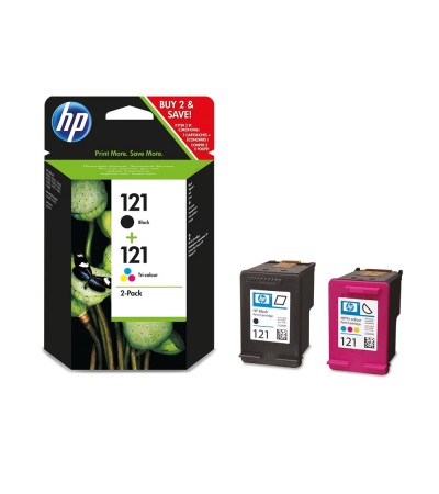 Картридж HP 121 | CN637HE оригинальный струйный картридж HP [CN637HE] 200 165 стр, черный + цветной