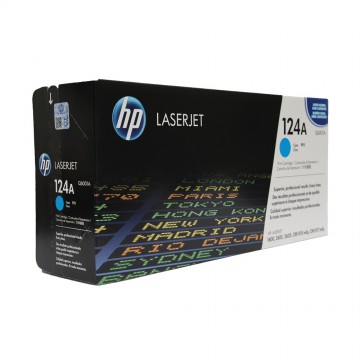 Картридж HP 124A | Q6001A оригинальный лазерный картридж HP [Q6001A] 2000 стр, голубой