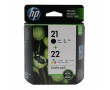 Картридж HP 21 + 22 | SD367AE [SD367AE] 190 стр, черный + цветной
