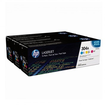 Картридж HP 304A | CF372AM оригинальный лазерный картридж HP [CF372AM] 3 x 2800 стр, набор цветной